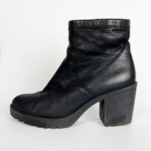 Urban Outfitters Vagabond Leather Boots Chunky Heel Platform Whimsigoth Booties